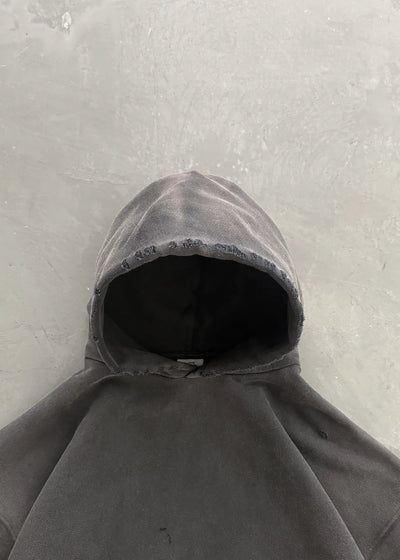 "WATCH-PEEKER" DISTRESSED HOODIE